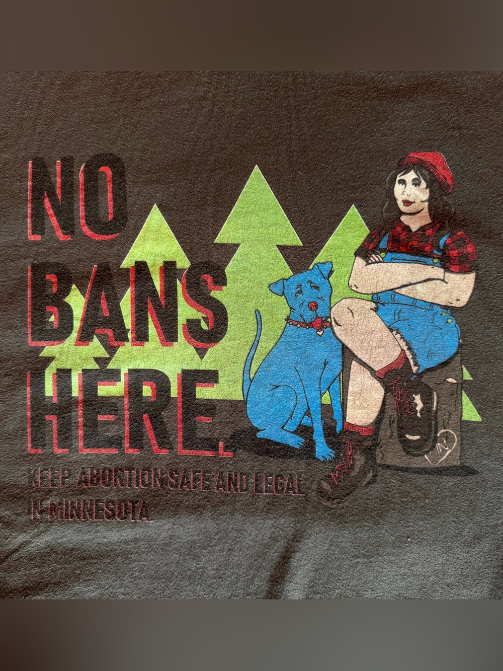 Graphic Tee "No Bans Here" Pro-Choice Shirt